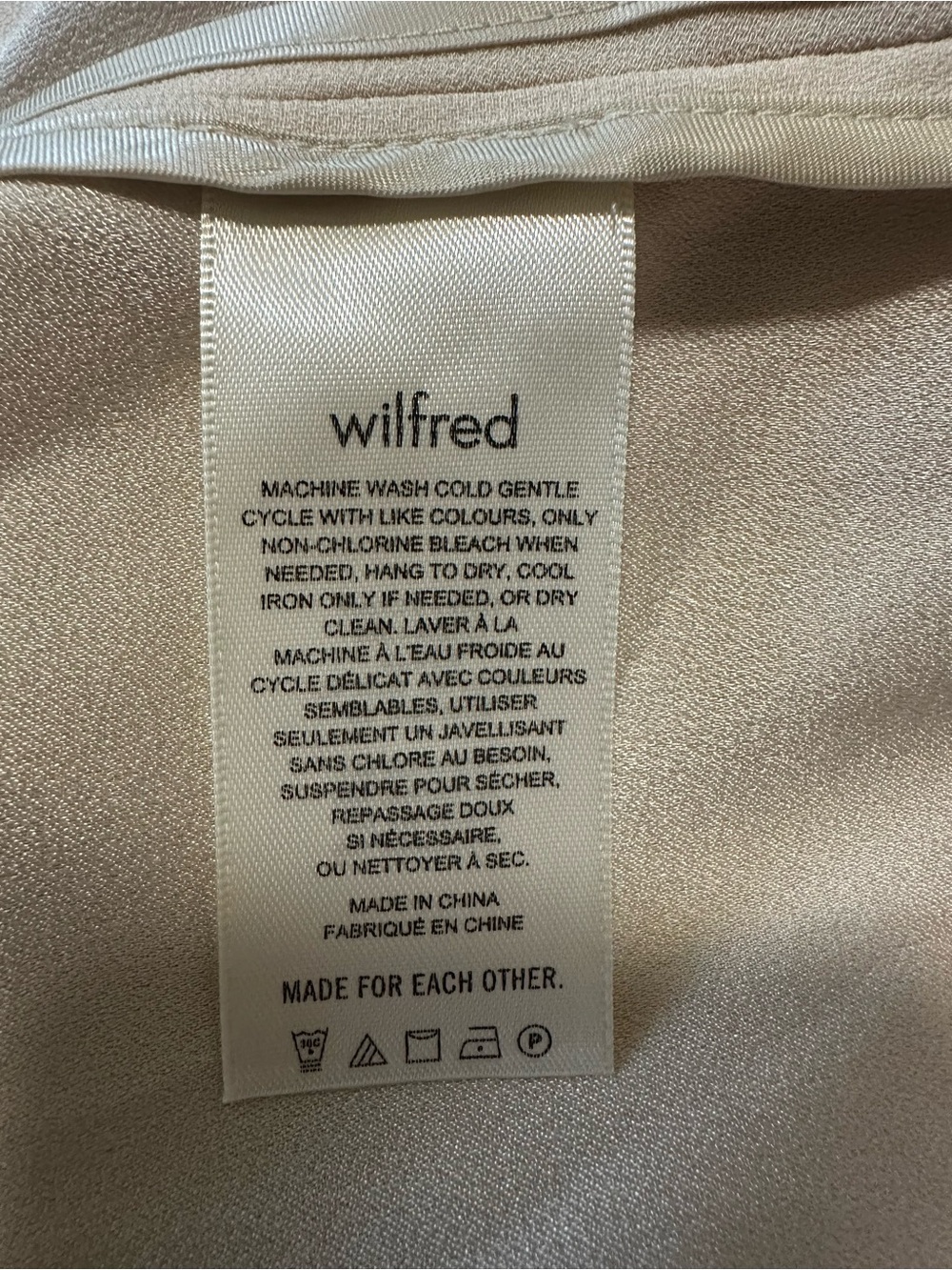 NWT Aritzia wilfred chevalier blazer cool beige office preppy minimalist sz 10 - Picture 6 of 7